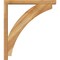 Ekena Millwork Thorton Block Rough Sawn Bracket w/ Offset Brace, Western Red Cedar, 4"W x 28"D x 32"H BKT0402X28X32THR05RWR - alternate 4